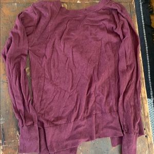 Open back lulu lemon sweater